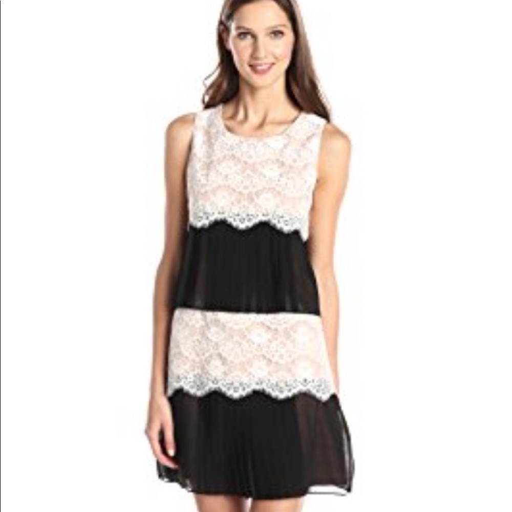 Jessica Simpson Navy and Black Dress Size 12